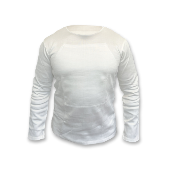 Weißes Longsleeve Schnittschutz